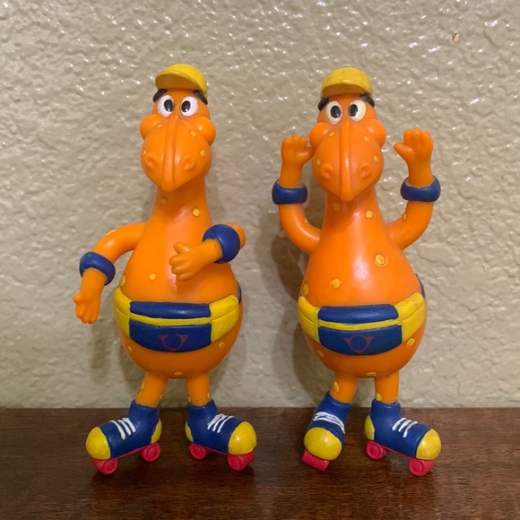 VTG Kraft Macaroni & Cheese Cheesasauras Rex Dinosaur 🦖 Bendable Figures Set - Picture 6 of 11